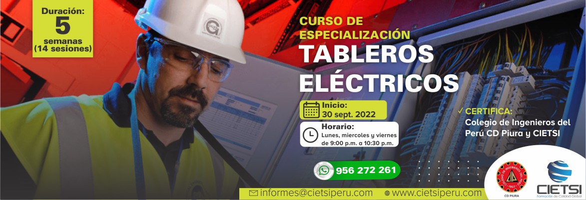 curso de especializaciOn en tableros elEctricos 2022